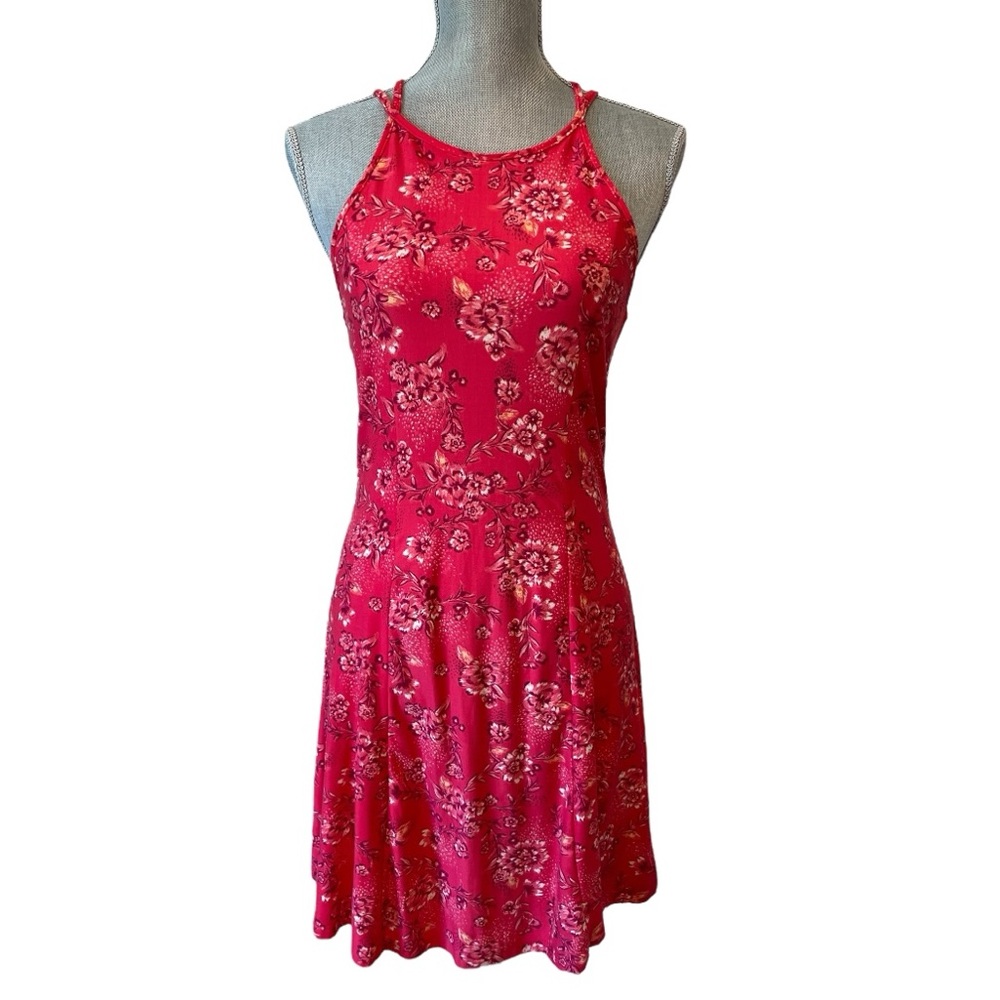 MUDD Red soft strappy racer back summer dress Size Medium